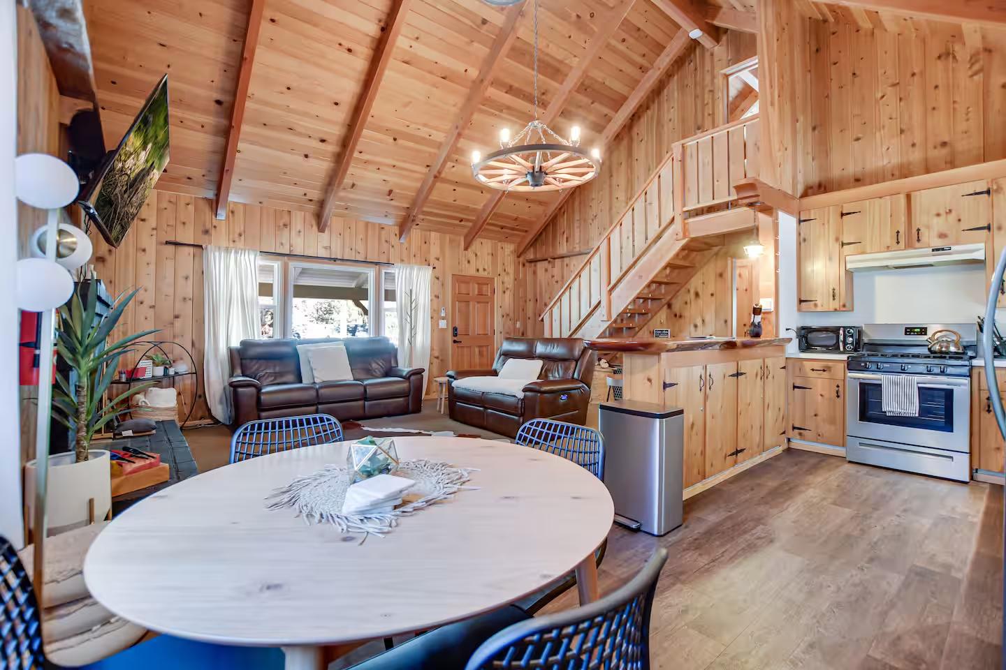 Rainbow Retreat Cabin Interior